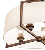 31"W Cilindro Lucy Semi-Flushmount