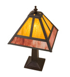 14"H "T" Mission Arts & Crafts Table Lamp