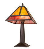 14"H "T" Mission Arts & Crafts Table Lamp