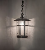 10"W Fulton Double Bar Mission Outdoor Pendant