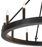 36"W Loxley Horizon Ring 12 Lt Chandelier