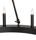36"W Loxley Horizon Ring 12 Lt Chandelier
