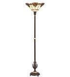 73"H Shell with Jewels Torchiere