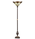 73"H Shell with Jewels Torchiere