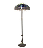 64"H Tiffany Hanginghead Dragonfly Floor Lamp