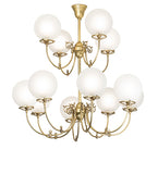 40"W Revival Gas & Electric 12 Lt Chandelier