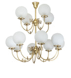 40"W Revival Gas & Electric 12 Lt Chandelier