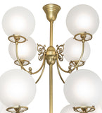 40"W Revival Gas & Electric 12 Lt Chandelier