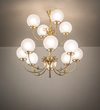 40"W Revival Gas & Electric 12 Lt Chandelier