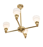 28"W Revival Garland 4 Lt Chandelier