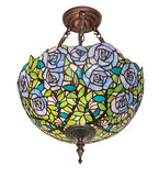 16"W Rosebush Inverted Semi-Flushmount