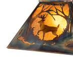 16"Sq Deer at Dawn Pendant