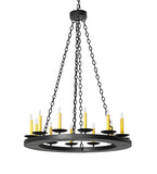 36"W Loxley 12 Lt Chandelier