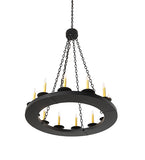 36"W Loxley 12 Lt Chandelier