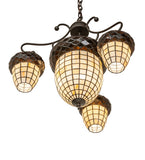 24"W Acorn 4 Lt Chandelier