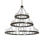 72"W Loxley 56 Lt Three Tier Chandelier