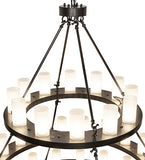 72"W Loxley 56 Lt Three Tier Chandelier