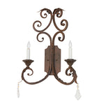 16"W Serratina 2 Lt Wall Sconce