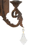 16"W Serratina 2 Lt Wall Sconce