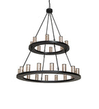 54"W Loxley 24 Lt Two Tier Chandelier