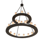 54"W Loxley 24 Lt Two Tier Chandelier