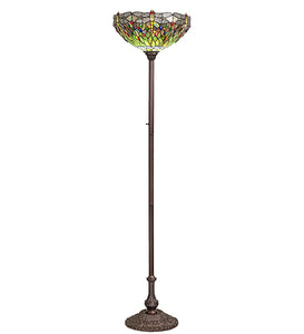 72"H Tiffany Hanginghead Dragonfly Torchiere