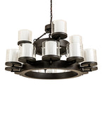 40"W Noziroh Ring 16 Lt Two Tier Chandelier