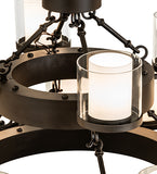 40"W Noziroh Ring 16 Lt Two Tier Chandelier