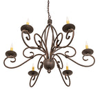 36"W Squire 6 Lt Chandelier