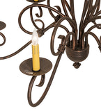 36"W Squire 6 Lt Chandelier
