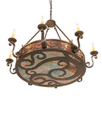 42"W Delano 8 Lt Chandelier