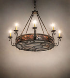 42"W Delano 8 Lt Chandelier