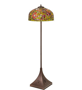 67"H Tiffany Poppy Floor Lamp