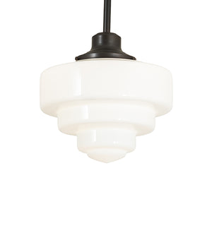 13"W Revival Schoolhouse Tiered Globe Pendant