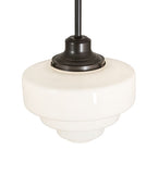 13"W Revival Schoolhouse Tiered Globe Pendant