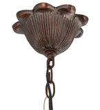 26"W Sea Scallop 3 Lt Tiffany Chandelier