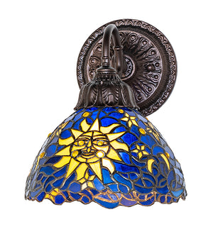 8"W Sun, Moon & Stars Wall Sconce