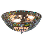 16"W Fleur-de-lis Flush Mount