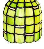 4"W Tiffany Maiss Stained Glass Fan Light Shade