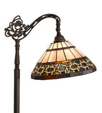 67"H Ilona Bridge Arm Floor Lamp