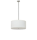 24"W Cilindro Mushroom Pleated Textrene Pendant