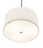 24"W Cilindro Mushroom Pleated Textrene Pendant