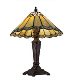 15.5"H Jadestone Carousel Tiffany Accent Lamp