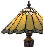 15.5"H Jadestone Carousel Tiffany Accent Lamp