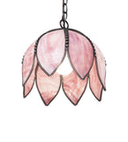 10"W Pink Tulip Pendant