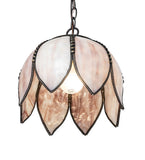 10"W Lilac Flemish Tulip Mini Pendant