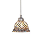 8"W Tiffany Fishscale Mini Pendant