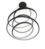 60"W Anillo 5 Ring Cascading Chandelier