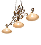 54"L Christabel 3 Lt Oblong Island Pendant