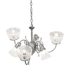 30"W Gas & Electric 6 Lt Chandelier